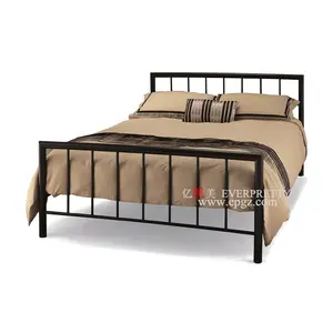 Lit plat en métal King Size de haute qualité pour chambre à coucher et hôtel - Product Image 1