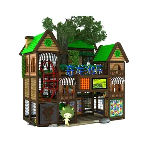 Çekici çocuklar DIY treehouse tasarım kapalı oyun alanı satılık