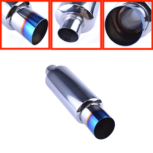 Pulido de acero inoxidable coche silenciador <span class=keywords><strong>2</strong></span>.0 "de entrada para <span class=keywords><strong>3</strong></span>" escape silenciador - Product Image 2