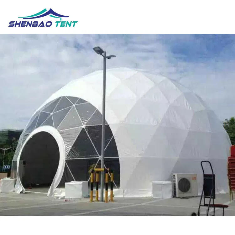 Cách Âm Rõ Ràng Mái Trong Suốt Đảng Geodesic Dome Lều