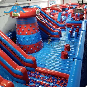 Parque Temático de trampolín inflable grande para interiores para niños, equipo de parque de juegos de atracciones, parque temático de juegos para niños a la venta