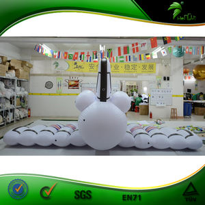 Inflatable विमान विशाल Inflatable विमान मॉडल विज्ञापन हवाई जहाज प्रकाश हीलियम बैलून - Product Image 6