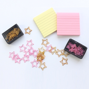 Nuevo diseño de estrella Metal Oficina Escuela Clips de papel/marcapáginas <span class=keywords><strong>Papelería</strong></span> 12 unids/caja - Product Image 5