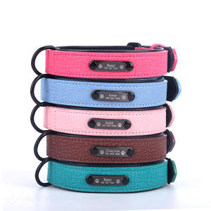 Wholesale Adjustable PU <span class=keywords><strong>Dog</strong></span> <span class=keywords><strong>Collar</strong></span> Custom Logo und ID Pet <span class=keywords><strong>Collar</strong></span> - Product Image 3