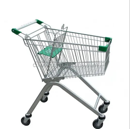 Angepasst RAL farben 60 Liter metall Europäischen stil supermarkt warenkorb trolley