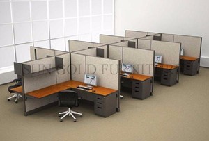 Bureau de poste de travail en forme de <span class=keywords><strong>U</strong></span> Bureau de séparation de bureau moderne - Product Image 6