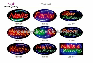 Nails Spa Pedicure Salone di Bellezza LED Segno/Nail Salon LED Segno Aperto Nailprof - Product Image 2