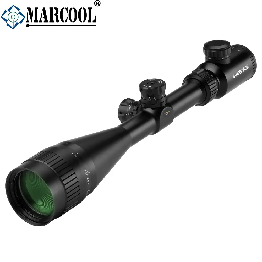 MARCOOL ปืนไรเฟิลขอบเขต EST 4-16x50 AOIRL 1/8 MOA สีแดงส่องสว่างขอบเขตระยะยาว Riflescopes ขอบเขตการล่าสัตว์สำหรับขาย