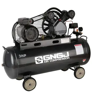 Air Compressor 100 Liter Hot Koop Zuiger Elektrische Riem Aangedreven Luchtcompressor