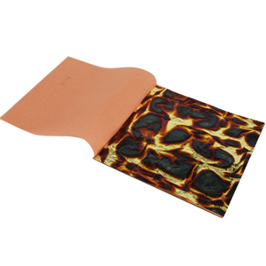 Profesional con gran precio Papel dorado de hoja de oro abigarrado azul de alta calidad 14x14 CM 25 piezas por folleto - Product Image 3