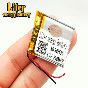 302530 3,7 V 200 mAh 032530 Slim LiPo battery rechargeable polymer Li-Ion battery for Bluetooth - Product Image 1