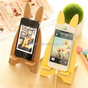 decorative animal wooden phone holder