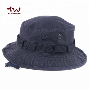 כותנה מתכוונן דלי כובע עם מחרוזת סיטונאי ריק שחור לוגו מותאם אישית אופנה 100% כותנה רגיל OEM/ODM עיצוב למבוגרים גודל - Product Image 2