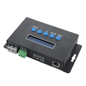 Controlador de luz pixel artnet para spi, controlador de led 4ch dmx de 680 pixels