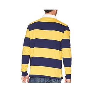 Oem Pas Cher Polo <span class=keywords><strong>Rugby</strong></span> Rayé À Manches Longues En Gros - Product Image 4