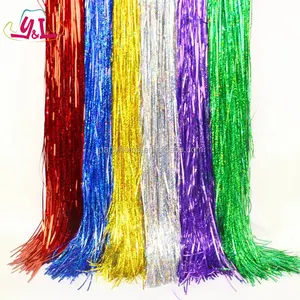 New Year Chinese New Year Decoration Party Curtain Hanging Metallic Foil Fringe Curtain Weddings Back School Chinese New Year