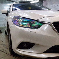 Película para Faros Delanteros Camaleón, PVC de Alta Transparencia, Autoadhesiva, Rollo de Vinilo que Cambia de Color para Protección de Vehículos