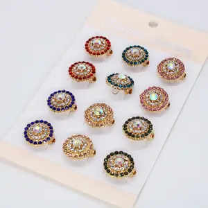 Gros femmes bijoux de mode petit strass écharpe broche broches