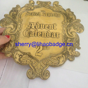 Antique laiton métal <span class=keywords><strong>esprit</strong></span> bouteille étiquettes, 3 M en relief vin étiquette, étain bronze autocollant - Product Image 5