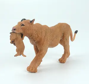 mother lion with kids Lioness figurine