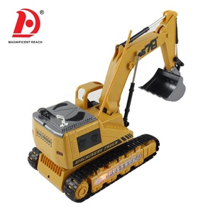 HUADA per bambini macchine ingegneristiche 5CH lega RC escavatore giocattolo elettrico in metallo telecomando costruzione auto Set camion - Product Image 3