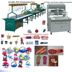 New design plc rubber automatic liquid pvc/silicone dripping/dispensing machine with low price