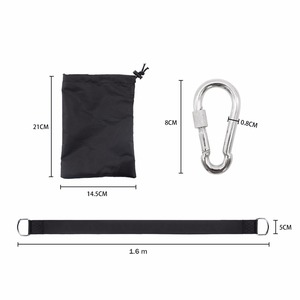 1.5m Polyester De La Force de Sécurité Heavy Duty Swing Bretelles Suspendus Kit Hamac Bretelles Ceintures avec Verrouillage <span class=keywords><strong>Mousqueton</strong></span> - Product Image 4