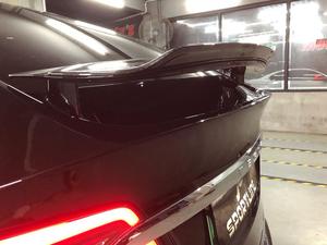 Fiber de carbone Spoiler de coffre pour <span class=keywords><strong>Tesla</strong></span> <span class=keywords><strong>Model</strong></span> <span class=keywords><strong>X</strong></span> P90 <span class=keywords><strong>75D</strong></span> P100 2016-2018 - Product Image 3