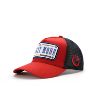 Fabricante de Guangzhou, Venta al por Mayor de Gorras de Béisbol con Bordado 3D, Gorra Trucker Personalizable de 5 Paneles con Malla para Sublimación de Logotipos
