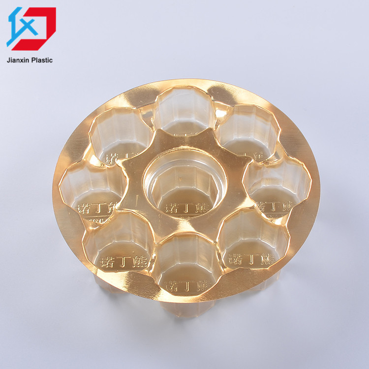 Disposable Custom Printed Plastic Blister Cavity Insert Packaging Chocolate Tray , Plastic Chocolate Tray