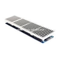 MAX7219 modul matriks titik mikrokontroler 4-in-1 Display 5P garis 5V tegangan operasi 12.8x12.8x1.3cm dimensi Rainbowsemi