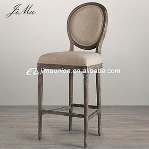 Bar restaurante silla nuevo diseño de estilo francés de lujo de alta Louis de Bar de madera taburete - Product Image 2