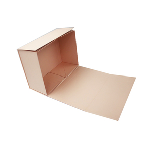 Boîte cadeau en carton <span class=keywords><strong>rose</strong></span> personnalisée avec logo estampé à chaud et impression en relief Boîte pliante en papier d'emballage spécial - Product Image 2