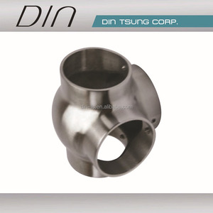 Stainless Steel Handrail Connector For Stair <b>Railings</b> Industrial Design <b>Wall</b> <b>Mounted</b> Tube Fitting - Product Image 5
