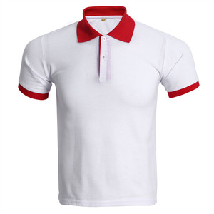 red polo white collar