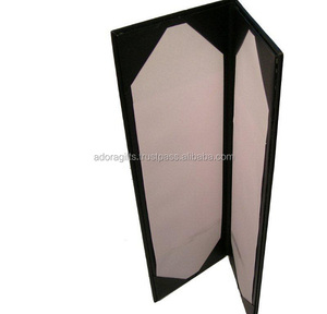 Support de menu en cuir de haute qualité, couverture pour les restaurants, les hôtels, couverture pliable et renforcée - Product Image 1