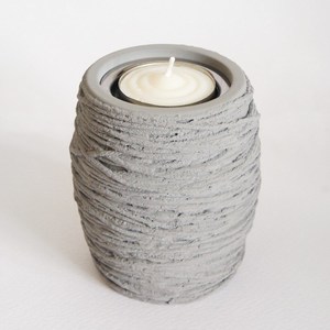 Bougeoirs bon marché uniques en béton de forme ronde - Product Image 3