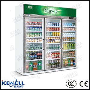 Réfrigérateur commercial vertical à <span class=keywords><strong>3</strong></span> <span class=keywords><strong>portes</strong></span>, ustensile, affichage réfrigération - Product Image 2