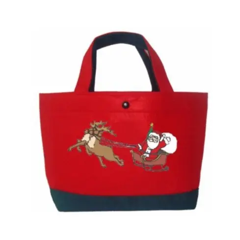 High quality promotion aim for market Christmas gift bag with felt material