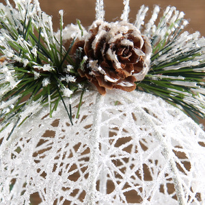 China groothandel Dongguan staaldraad bal wit kerstboom ornament - Product Image 3