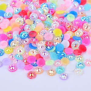 Kim Loại Màu Sắc Hoa <span class=keywords><strong>Shape</strong></span> Flat Lại <span class=keywords><strong>Resin</strong></span> Thạch - Product Image 5