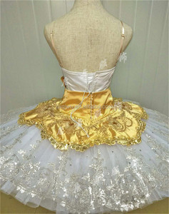 2018 nouveau Ballet Design blanc et or avancé professionnel Ballet <span class=keywords><strong>TUT</strong></span> DressU, filles Tutu jupe, 2018-nouveau-11 - Product Image 2
