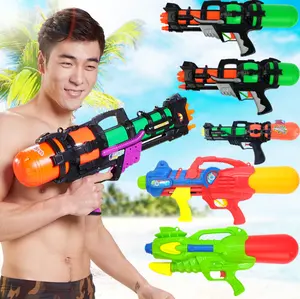 Jouet interactif de plage populaire d'été, gros pistolet à eau en plastique pour enfants