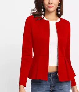 Veste plissée rouge pour femmes, élégante, avec fermeture éclair, collection hiver, pour travail sur la neige