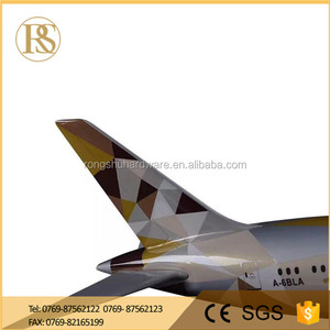 Alta Qualidade 43CM Resina Artesanal B787 Passageiro Planador Planos De Carga Modelos Modelo De Resina Com Impressão Logotipo Do Cliente - Product Image 4
