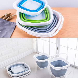 <span class=keywords><strong>Seau</strong></span> pliable en Silicone pour Camping pêche randonnée, seaux <span class=keywords><strong>rétractable</strong></span>, pour extérieur - Product Image 4