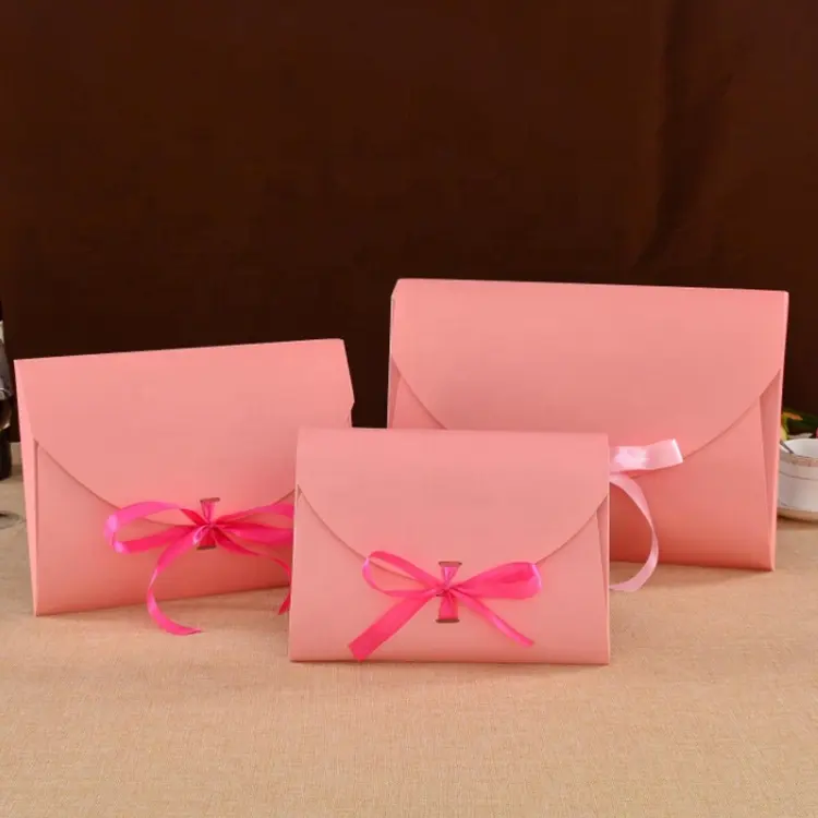 WLT5-2-8 commande Personnalisée belle conception rose boîte à oreillers en papier d'emballage d'extension de cheveux, faisceaux de cheveux humains boîte à oreillers en papier
