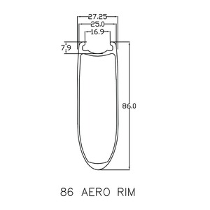 Roues Carbone 86mm Clincher 27mm Largeur <span class=keywords><strong>Bitex</strong></span> R13 Hub Road Bike - Product Image 6