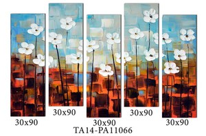 2016 new home decor belle fleur <span class=keywords><strong>paysage</strong></span> <span class=keywords><strong>peinture</strong></span> à l'huile toile personnalisée - Product Image 6