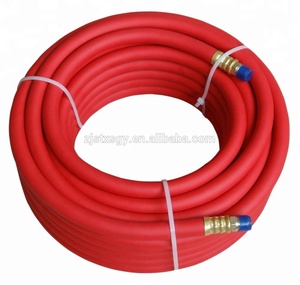 High Quality Durable EPDM Rubber air <strong>Compressor</strong> <strong>Hose</strong> 3/8"x50ft with NPT Brass Fittings for Pneumatic Tool - Anti Aging and Ozone - Product Image 3